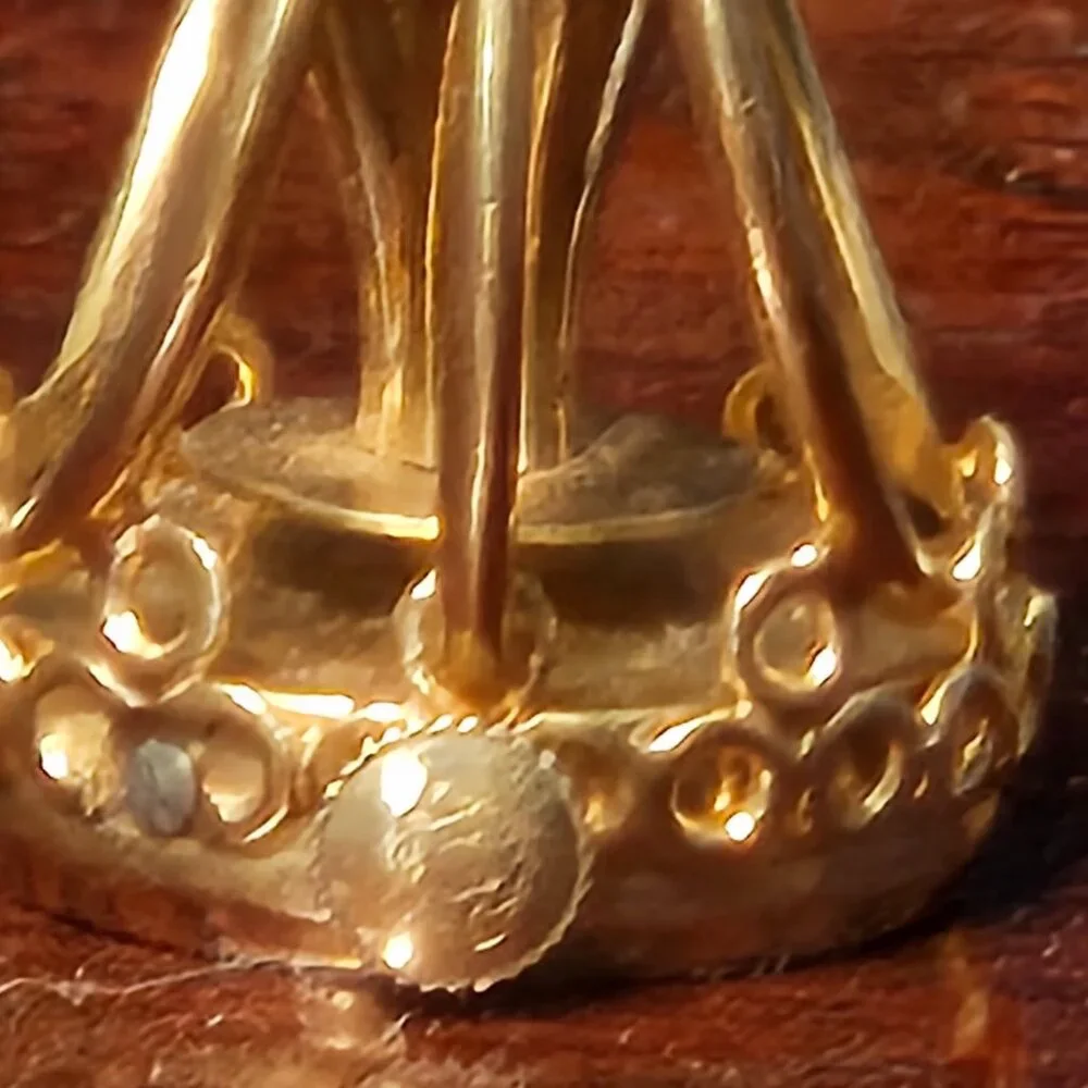 VINTAGE DANKNER 3D MECHANICAL SEATTLE SPACE NEEDLE 14K CHARM PENDANT NECKLACE